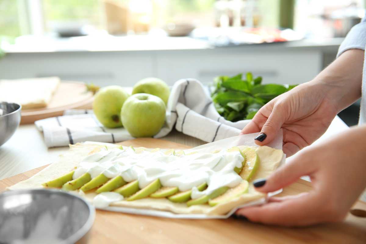 postre sin horno manzana tarta receta