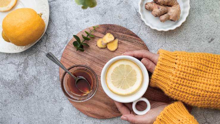 infusión invierno gripe resfriados prevenir jengibre limón miel